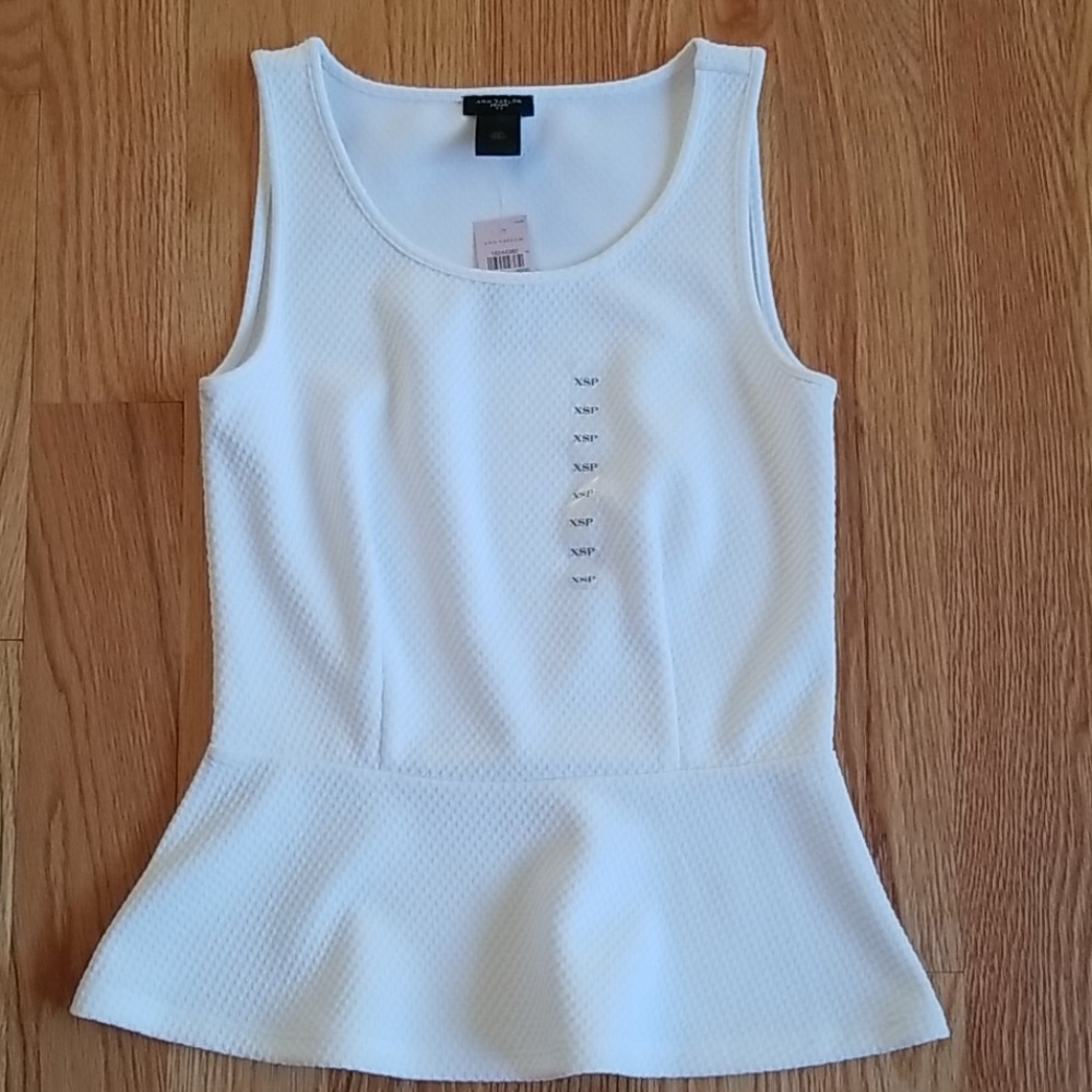 Ann Taylor, Peplum Blouse, Size XS - Petite